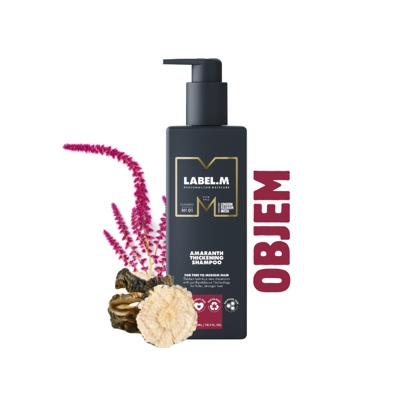 Zhušťující objemový vyživující šampon Amaranth