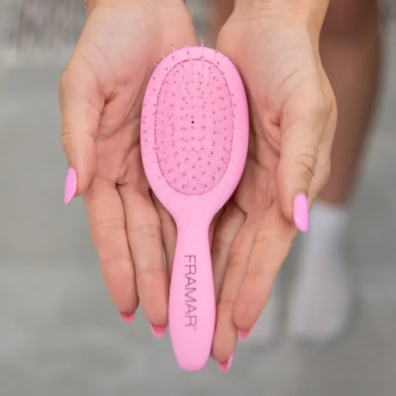 Rozčesávací mini kartáč Framar Mini Detangle Brush Pink