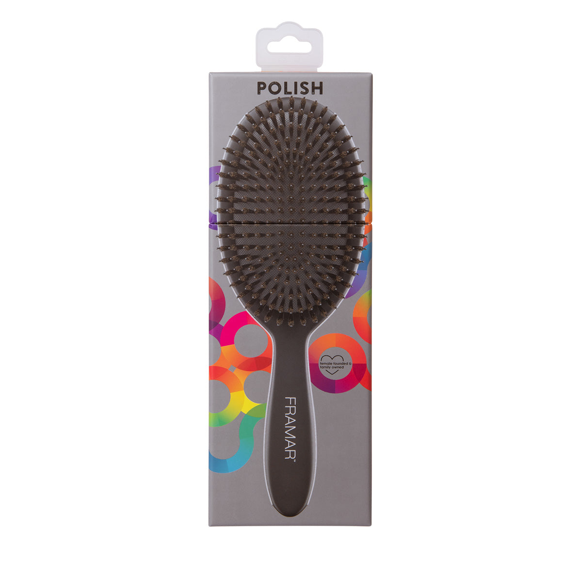 Framar Polish combination brush in black