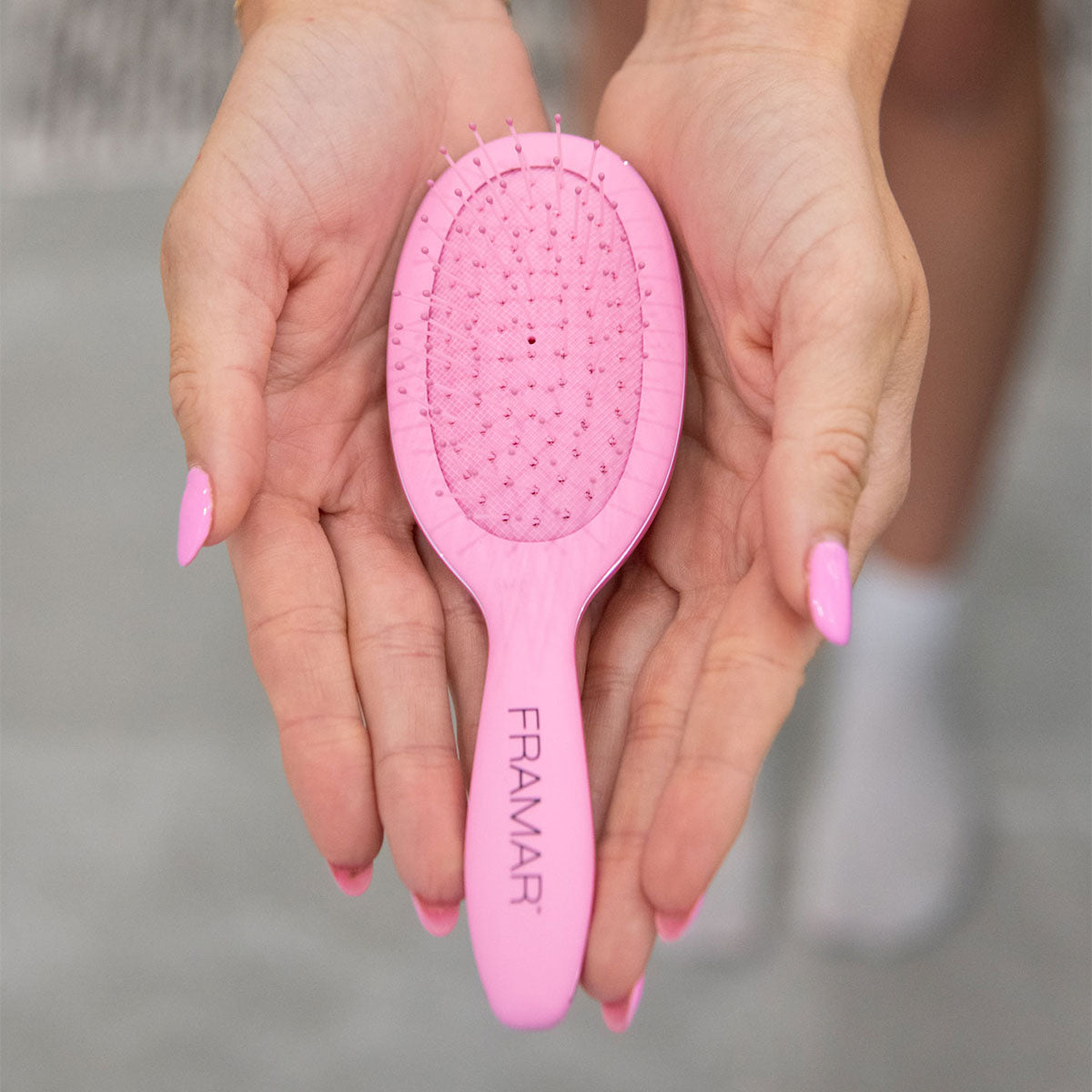 Kartáč pro snadné rozčesání Framar Mini Detangle růžový