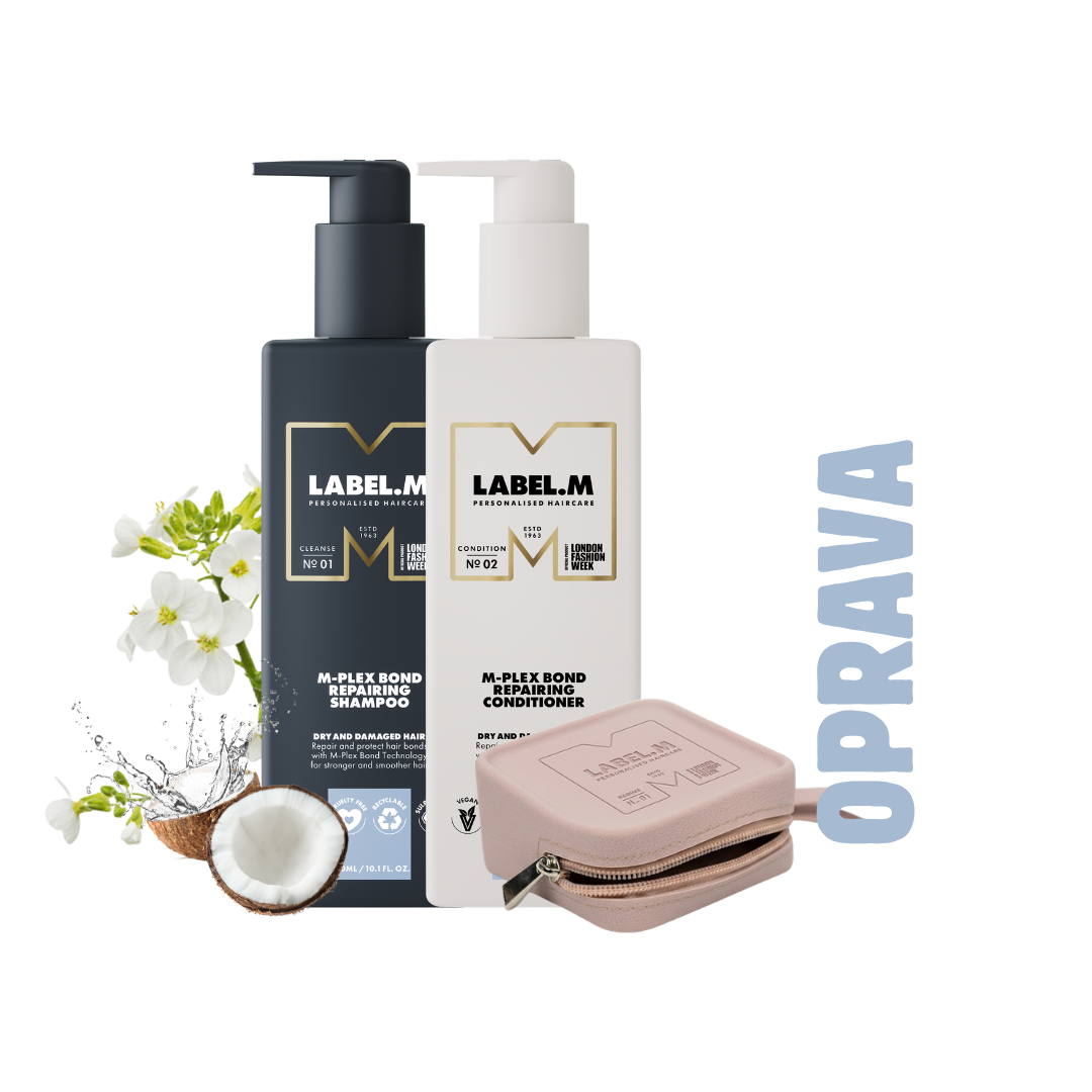 Opravný šampon a kondicionér M-Plex + kosmetické pouzdro