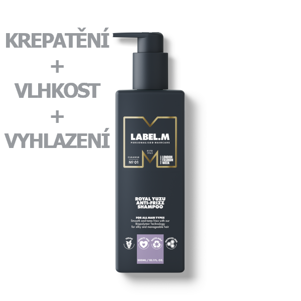 LABEL.M Royal Yuzu Anti-Frizz šampon proti krepatění