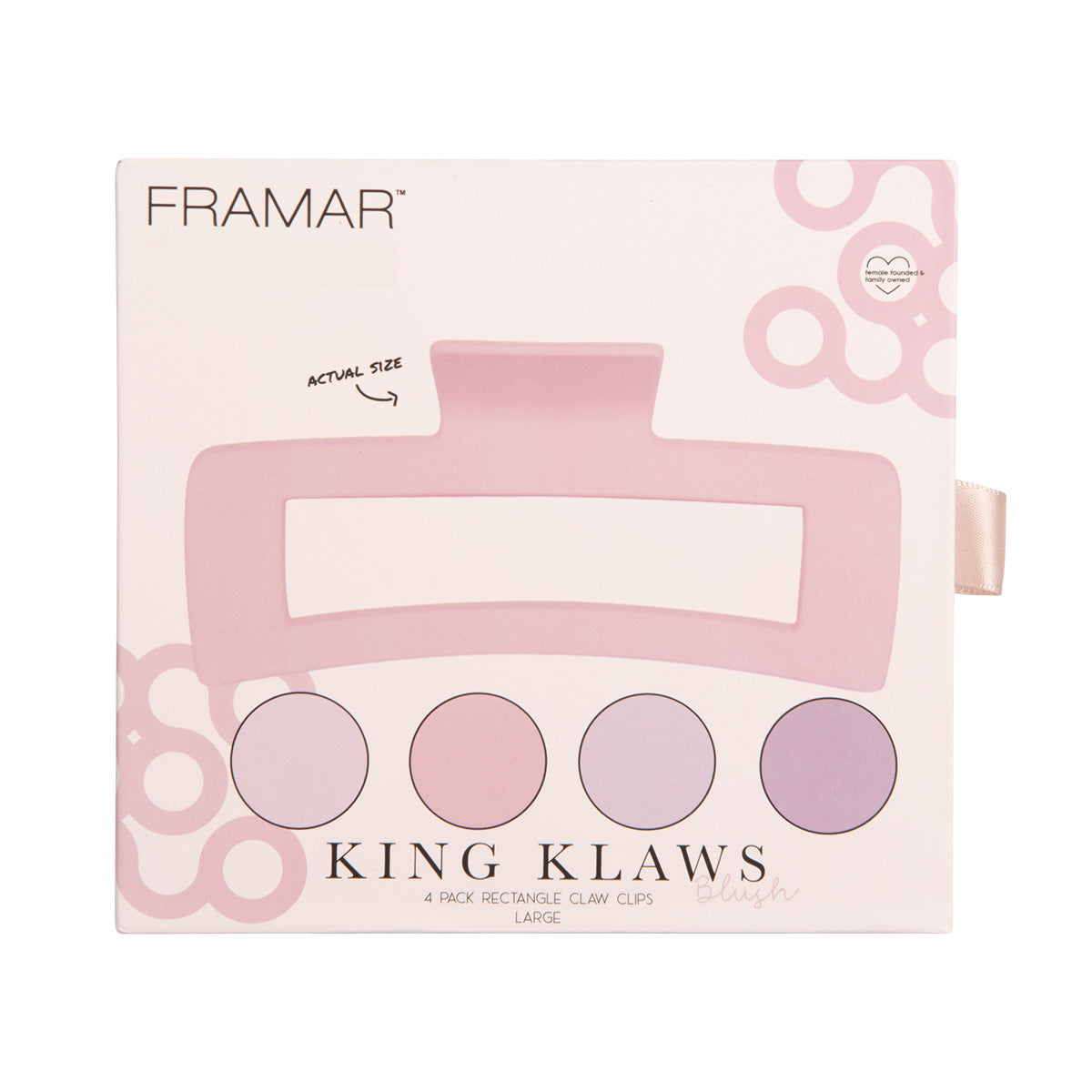 Sada skřipců Framar King Klaw Blush světlé 4ks