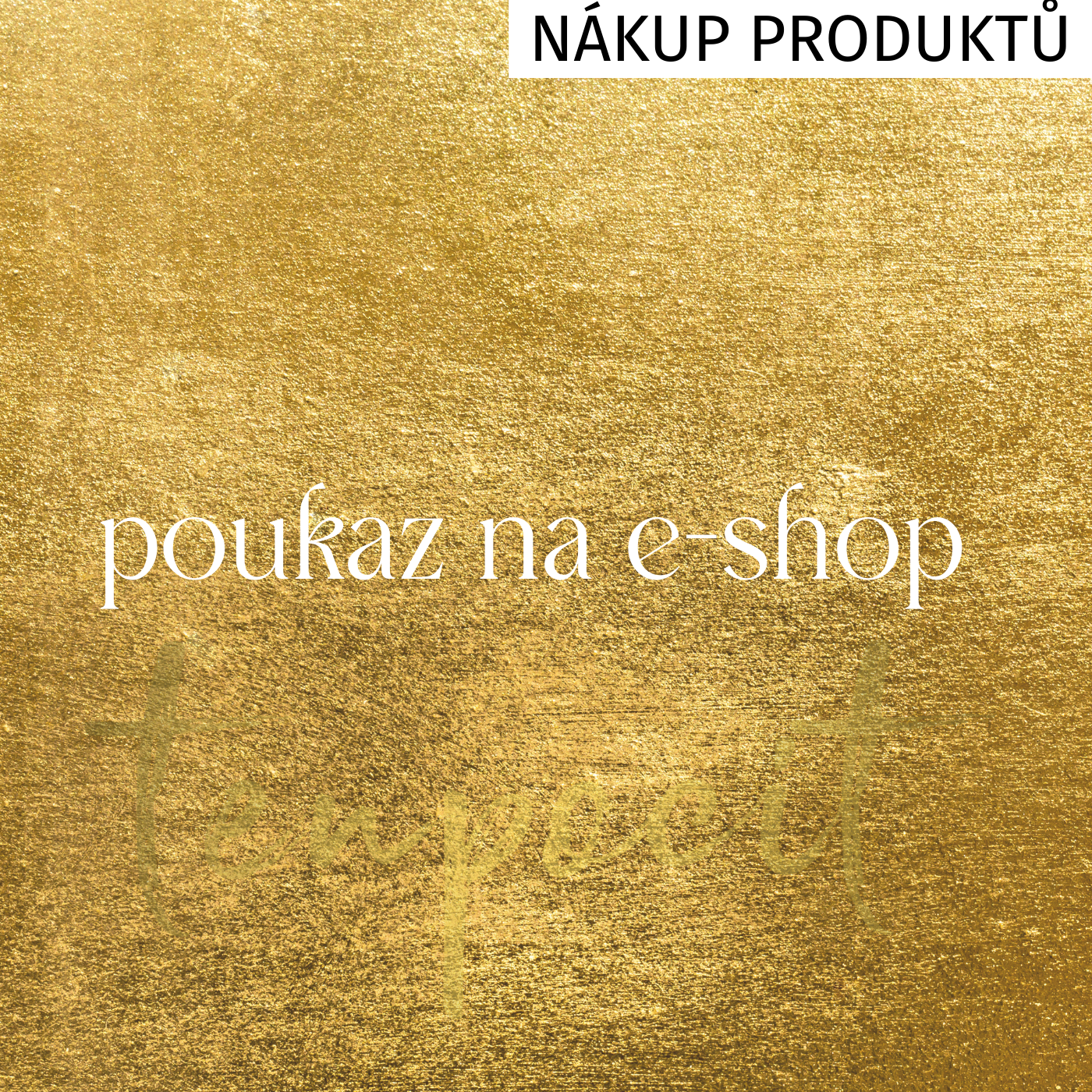 Poukaz na nákup produktů online, daruj tenpocit!