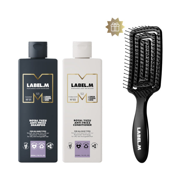 Royal Yuzu Anti-Frizz Smoothing Set with Free Brush